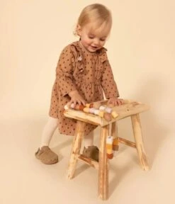 PETIT BATEAU Robe Manches Longues En Velours Sienne Fleurs Bleues -Produits Pour Bébé robe manches longues velours sienne fleurs bleues 6m petit bateau bambinou ambiance