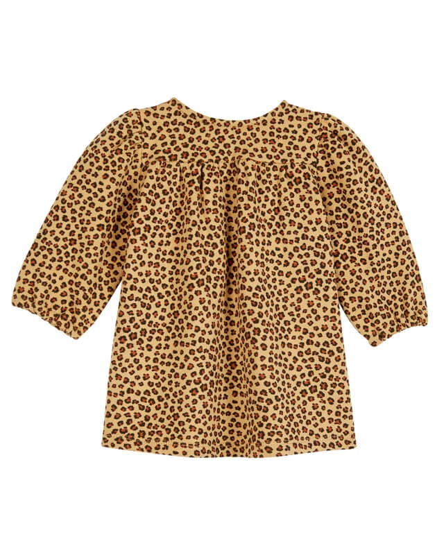Robe Imprimé Leopard Coton Bio Biscotte 1 Robe Imprimé Leopard Coton Bio Biscotte