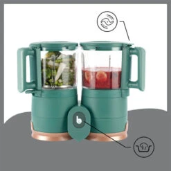 BabyMoov Robot Culinaire Multifonction Nutribaby Glass Green Forest -Produits Pour Bébé robot culinaire multifonction nutribaby glass green forest babymoov bambinou bouton