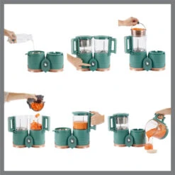 BabyMoov Robot Culinaire Multifonction Nutribaby Glass Green Forest