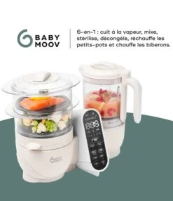 BabyMoov Robot Culinaire Multifonction Nutribaby + -Produits Pour Bébé robot culinaire nutribabyplus babymoov infos