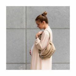 Childhome Sac Banane On The Go Matelassé Beige -Produits Pour Bébé sac banane on the go matelasse beige childhome bambinou ambiance