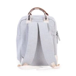 Childhome Sac à Dos Enfant Mini Club Signature -Produits Pour Bébé sac dos enfant mini club signature canvas off white beaba bambinou bretelle