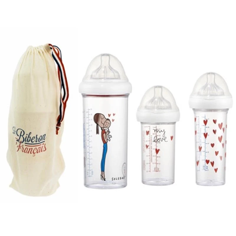 Set De 3 Biberons Gigognes My Love By Soledad 2 Set De 3 Biberons Gigognes My Love By Soledad – Image 2