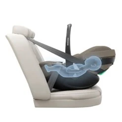 Maxi-Cosi Pack Poussette Fame + Siège-auto Pebble 360 Pro 2 Twillic -Produits Pour Bébé siege auto pebble 360 pro2 groupe0 twillic truffle maxi cosi bambinou dos route 1