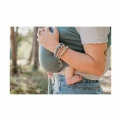 Sling Tissé écharpe De Portage Sans Noeud -Produits Pour Bébé sling coton bio vert eucalyptus neobulle bambinou pieds
