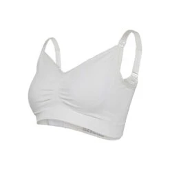 Carriwell Soutien-gorge Grossesse Et Allaitement Sans Coutures Coton Bio Blanc