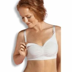 Carriwell Soutien-gorge Grossesse Et Allaitement Sans Coutures Coton Bio Blanc 6 Carriwell Soutien-gorge Grossesse Et Allaitement Sans Coutures Coton Bio Blanc -Produits Pour Bébé soutien gorge grossesse allaitement sans coutures coton bio blanc carriwell bambinou face