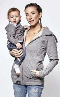 Sweat Du Parent Gris Chiné