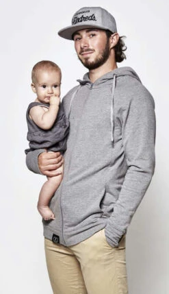 Sweat Du Parent Gris Chiné -Produits Pour Bébé sweat parent gris chine love radius bambinou enfant 6