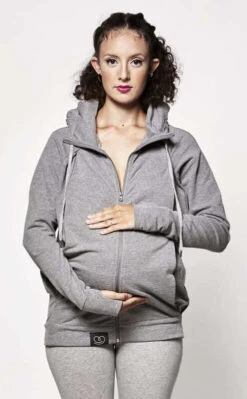 Sweat Du Parent Gris Chiné -Produits Pour Bébé sweat parent gris chine love radius bambinou grossesse 6
