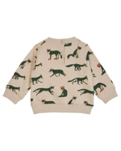 Sweat-shirt Renard Coton Bio écru