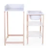 Childhome Table à Langer Avec Baignoire Et Roues Blanc Naturel