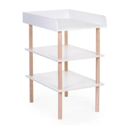 Childhome Table à Langer Bois Blanc Et Naturel -Produits Pour Bébé table langer bois blanc naturel childhome bambinou