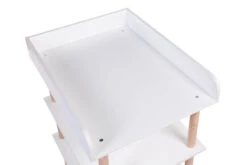 Childhome Table à Langer Bois Blanc Et Naturel -Produits Pour Bébé table langer bois blanc naturel childhome bambinou dessus