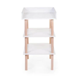 Childhome Table à Langer Bois Blanc Et Naturel -Produits Pour Bébé table langer bois blanc naturel childhome bambinou face