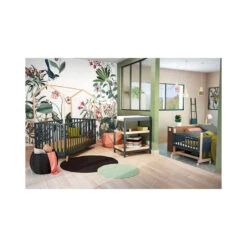 Table à Langer Confort + Étagère Complémentaire Confort -Produits Pour Bébé table langer confort graphite bambinou ambiance