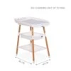 Childhome Table à Langer Evolux Naturel/Blanc