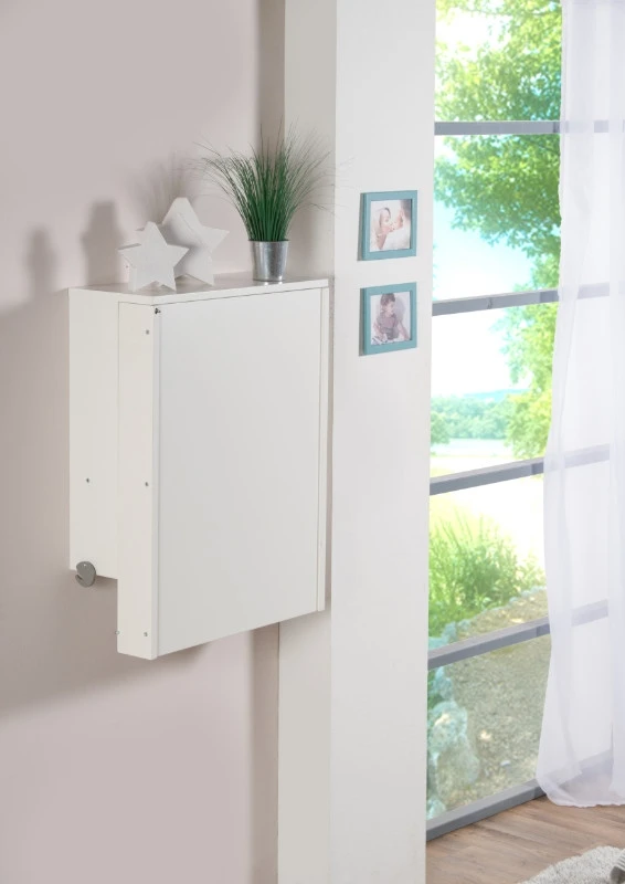 Table à Langer Murale Wicki Blanc Avec Matelas De Change 2 Table à Langer Murale Wicki Blanc Avec Matelas De Change – Image 2