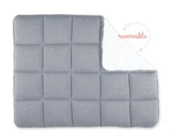 Tapis De Parc Réversible En Jersey Étoiles Gris