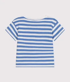 PETIT BATEAU Tee-shirt Manches Courtes En Jersey Gauloise Marshmallow -Produits Pour Bébé tee shirt manches courtes jersey bebe gauloise marshmallow petit bateau bambinou dos
