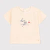 PETIT BATEAU Tee-shirt Manches Courtes En Jersey Léger Avalanche