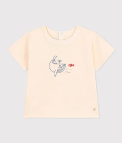 PETIT BATEAU Tee-shirt Manches Courtes En Jersey Léger Avalanche