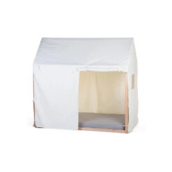 Childhome ‌Toile Pour Lit Cabane 70 X 140 Cm -Produits Pour Bébé toile lit cabane 70 140 blanc childome bambinou produit ferme 1