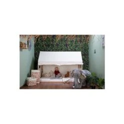 Childhome ‌Toile Pour Lit Cabane 90 X 200 Cm -Produits Pour Bébé toile lit cabane 90 200 blanc childome bambinou ambiance 2 1
