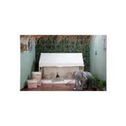 Childhome ‌Toile Pour Lit Cabane 90 X 200 Cm -Produits Pour Bébé toile lit cabane 90 200 blanc childome bambinou ambiance 3 1