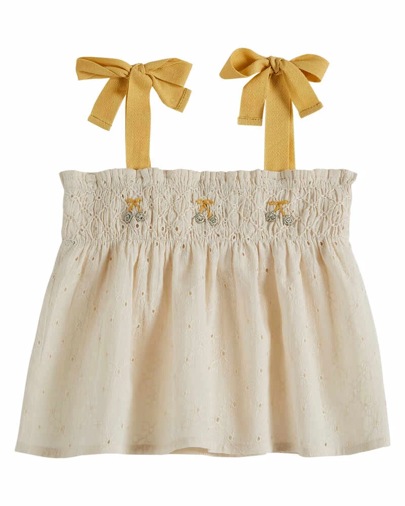 Top Smocké Broderie Anglaise Chantilly 1 Top Smocké Broderie Anglaise Chantilly