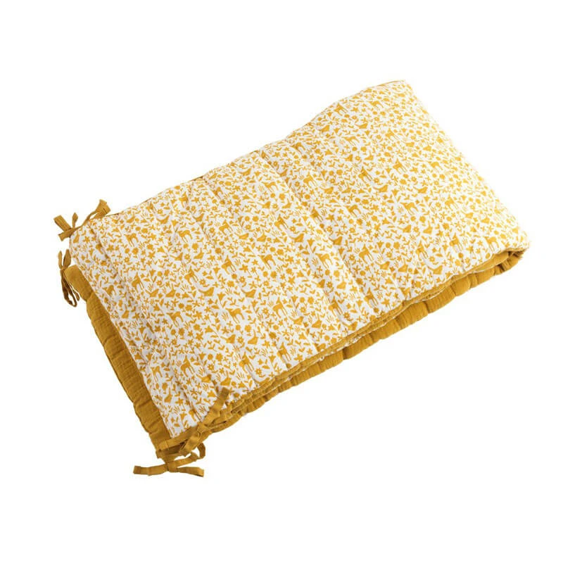 Tour De Lit Promenons-nous Jaune Topaze 1 Tour De Lit Promenons-nous Jaune Topaze