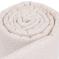 Tour De Lit Coton Organique Royal Pour Barrière Cododo -Produits Pour Bébé tout lit coton organique barriere cododo beige dore babybay bambinou 2 1