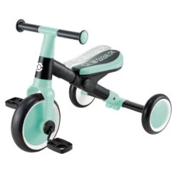 GLOBBER Tricycle Learning Trike 2 In 1 Mint -Produits Pour Bébé tricycle learning trike 2 1 int globber bambinou 11