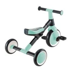GLOBBER Tricycle Learning Trike 2 In 1 Mint -Produits Pour Bébé tricycle learning trike 2 1 int globber bambinou back 3 roues