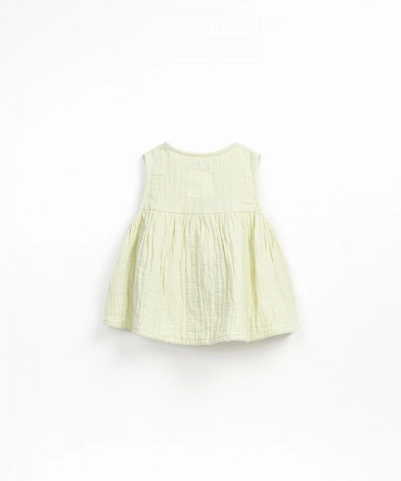 Tunique Débardeur En Gaze De Coton Vert Recife 2 Tunique Débardeur En Gaze De Coton Vert Recife – Image 2