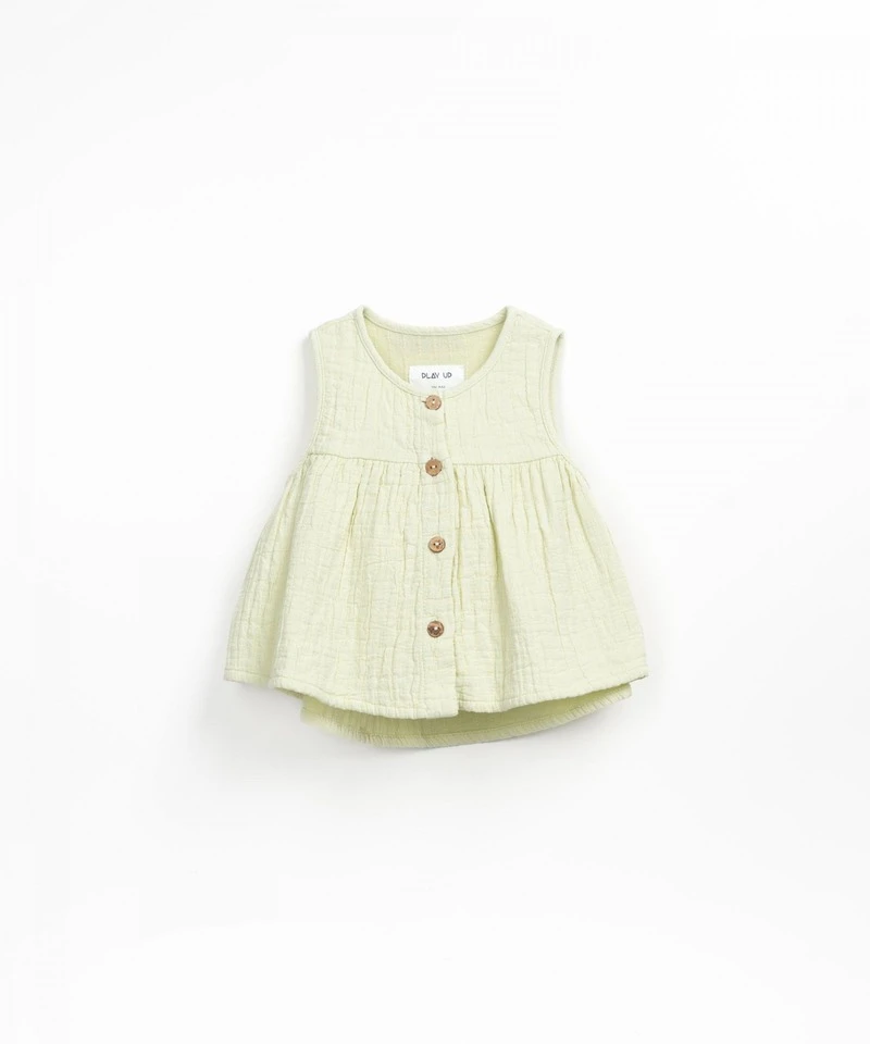 Tunique Débardeur En Gaze De Coton Vert Recife 1 Tunique Débardeur En Gaze De Coton Vert Recife