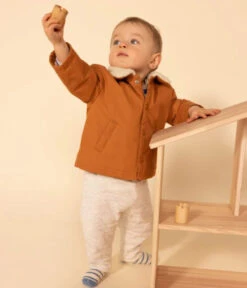 PETIT BATEAU Veste Courte Doublée Sherpa Ecureuil